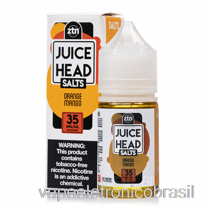 Vape Eletronico Laranja Manga - Suco De Sais De Cabeça - 30ml 50mg